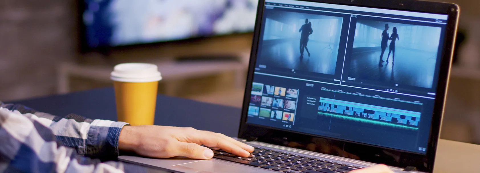 動画編集をしている画面